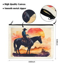 Load image into Gallery viewer, Water Color Cowboy Cosmetic Bag Pack of 5 Made in America