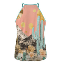 Load image into Gallery viewer, Baha Ranch Turquoise Cowgirl Retro Pop Western Tank Top