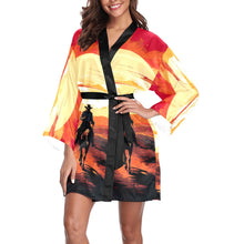Load image into Gallery viewer, Cowboy Desert Sunset Women's Lounge Kimono Robe