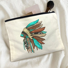 Load image into Gallery viewer, Baha Ranch Native Headdress Cosmetic Bag Pouch Pack of 5 Made in America
