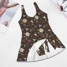 Load image into Gallery viewer, Get Western Skirted Swimsuit