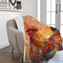 Load image into Gallery viewer, Rhinestone cowgirl Chicken Ultra-Soft Micro Fleece Blanket 60" x 80" Made in America