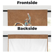 Load image into Gallery viewer, Rodeo Bullrider Window Curtains 28"x40" (2-Piece) Made in America