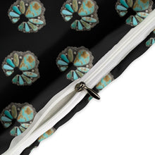 Load image into Gallery viewer, Turquoise Naja Design 3-Piece Bedding Set (1 Duvet Cover + 2 Pillow Shams) – 102"×90"