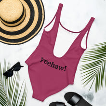 Load image into Gallery viewer, Yeehaw Ride Cowboy Ride One-Piece Swimsuit