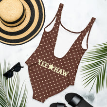 Load image into Gallery viewer, Yeehaw Rodeo Stars One-Piece Swim Suit