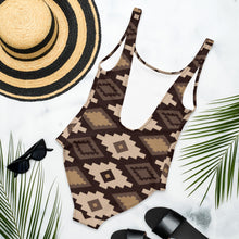 Load image into Gallery viewer, Yeehaw Southwestern Earth One-Piece Swimsuit