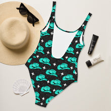 Load image into Gallery viewer, Yeehaw Turquoise Hat One-Piece Swimsuit