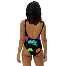 Load image into Gallery viewer, Yeehaw All Neon Hat One-Piece Swimsuit