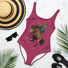 Load image into Gallery viewer, Yeehaw Ride Cowboy Ride One-Piece Swimsuit