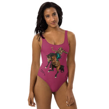 Load image into Gallery viewer, Yeehaw Ride Cowboy Ride One-Piece Swimsuit