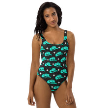 Load image into Gallery viewer, Yeehaw Turquoise Hat One-Piece Swimsuit