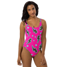 Load image into Gallery viewer, Yeehaw Leopard Lightning One-Piece Swimsuit