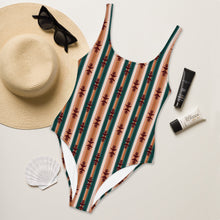 Load image into Gallery viewer, Yeehaw Cocoa Aztec One-Piece Swimsuit
