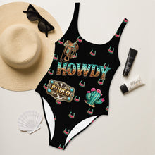 Load image into Gallery viewer, Baha Ranch Yeehaw Howdy Y'all One-Piece Swimsuit