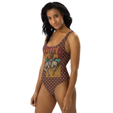 Load image into Gallery viewer, Yeehaw Rodeo Stars One-Piece Swim Suit