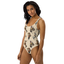 Load image into Gallery viewer, Yeehaw Vintage Cowgirl One-Piece Swimsuit