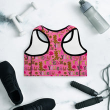 Load image into Gallery viewer, Hot Pink Yeehaw Padded Sports Bra