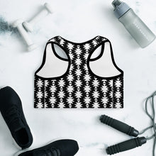 Load image into Gallery viewer, White Aztec Padded Sports Bra