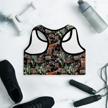 Load image into Gallery viewer, Cowboy Collage Sports Bra