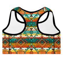 Load image into Gallery viewer, Mustard Aztec Padded Sports Bra