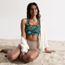 Load image into Gallery viewer, All Turquoise Padded Sports Bra