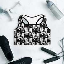 Load image into Gallery viewer, Retro Cowboy Padded Sports Bra
