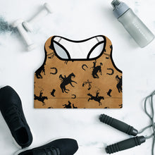 Load image into Gallery viewer, Vintage Western Padded Sports Bra