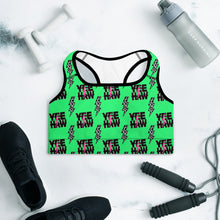 Load image into Gallery viewer, Neon Yeehaw Padded Sports Bra