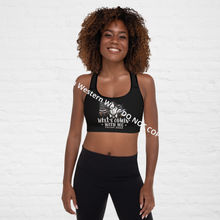 Load image into Gallery viewer, Hells Comin With Me Padded Sports Bra