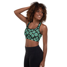 Load image into Gallery viewer, Turquoise Aztec Sports Bra