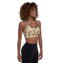 Load image into Gallery viewer, Longhorn Ranch Cactus Padded Sports Bra