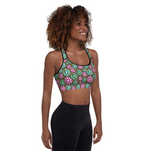 Load image into Gallery viewer, Pink Turquoise Cowgirl Sports Bra