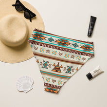 Load image into Gallery viewer, Yeehaw Turquoise Teepee Bikini Bottom