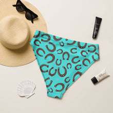 Load image into Gallery viewer, Yeehaw Turquoise Horseshoe Bikini Bottom