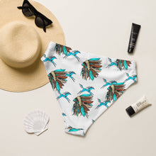 Load image into Gallery viewer, Yeehaw Turquoise Running Horse Head Dress Bikini Bottom