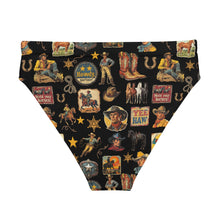 Load image into Gallery viewer, Yeehaw Vintage Cowboy Collage Bikini Bottom