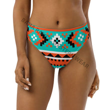 Load image into Gallery viewer, Yeehaw Turquoise Orange Aztec Bikini Bottom