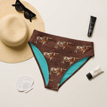 Load image into Gallery viewer, Yeehaw Leather & Longhorns Bikini Bottom