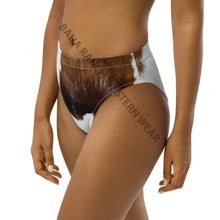 Load image into Gallery viewer, Yeehaw Brown Cow Print Bikini Bottom