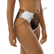 Load image into Gallery viewer, Yeehaw Brown Cow Print Bikini Bottom