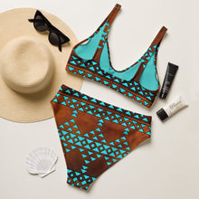 Load image into Gallery viewer, Yeehaw Turquoise Aztec Bikini