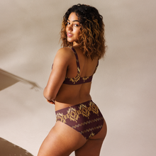 Load image into Gallery viewer, Yeehaw Gold Aztec Bikini