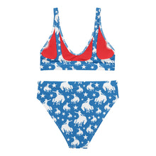 Load image into Gallery viewer, Yeehaw Blue Rodeo Cowboy Bikini