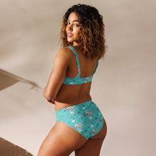 Load image into Gallery viewer, Baha Ranch Yeehaw Turquoise Rhinestone Cowgirl Turquoise Bikini
