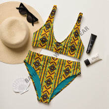 Load image into Gallery viewer, Yeehaw Mustard Aztec Bikini