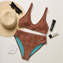Load image into Gallery viewer, Yeehaw Brown Aztec Bikini