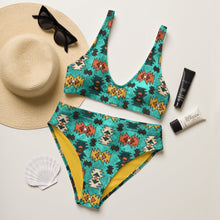 Load image into Gallery viewer, READY TO SHIP Yeehaw Turquoise Aztec Bikini SIZE MEDIUM
