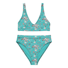 Load image into Gallery viewer, Baha Ranch Yeehaw Turquoise Rhinestone Cowgirl Turquoise Bikini