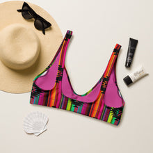 Load image into Gallery viewer, Yeehaw Aztec Serape Bikini Top